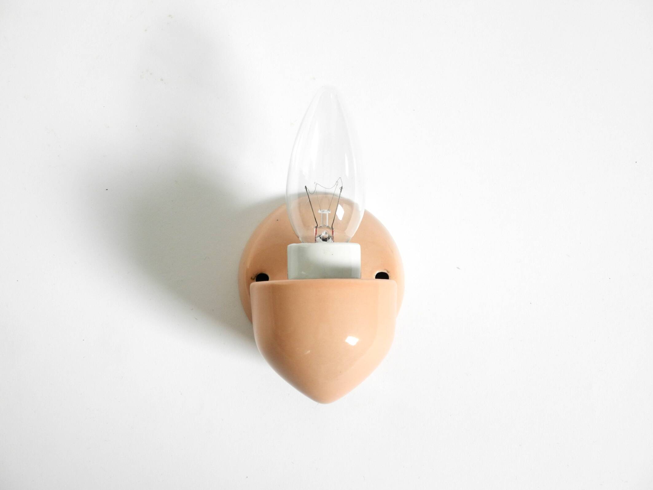 Beautiful Mid Century Modern glass ceramic wall lamp by Wagenfeld