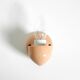 Beautiful Mid Century Modern glass ceramic wall lamp by Wagenfeld