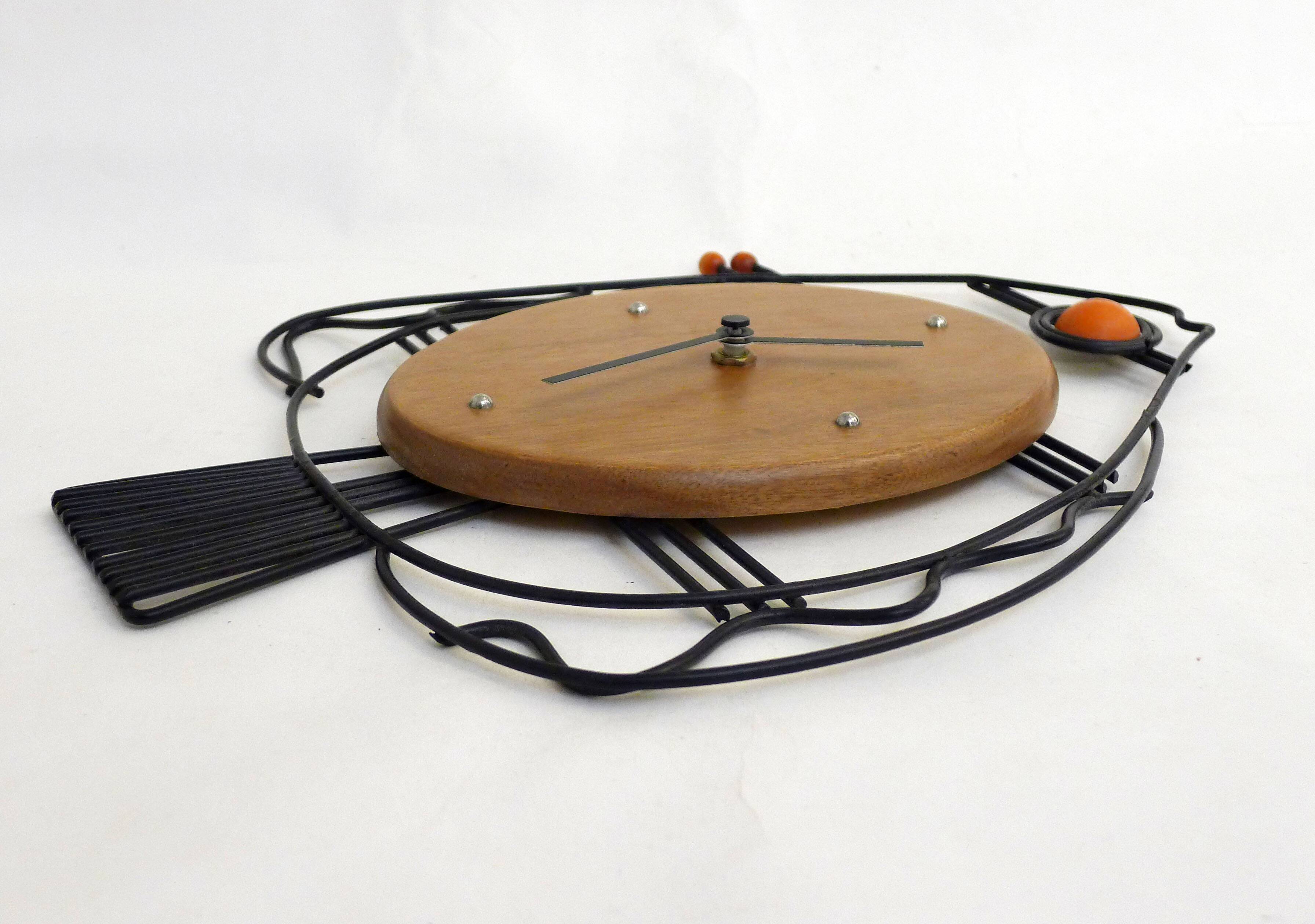 Fish midcentury clock