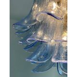 Contemporary Blue “Selle” Murano Glass Chandelier