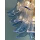 Contemporary Blue “Selle” Murano Glass Chandelier