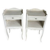 Pair of old bedside tables