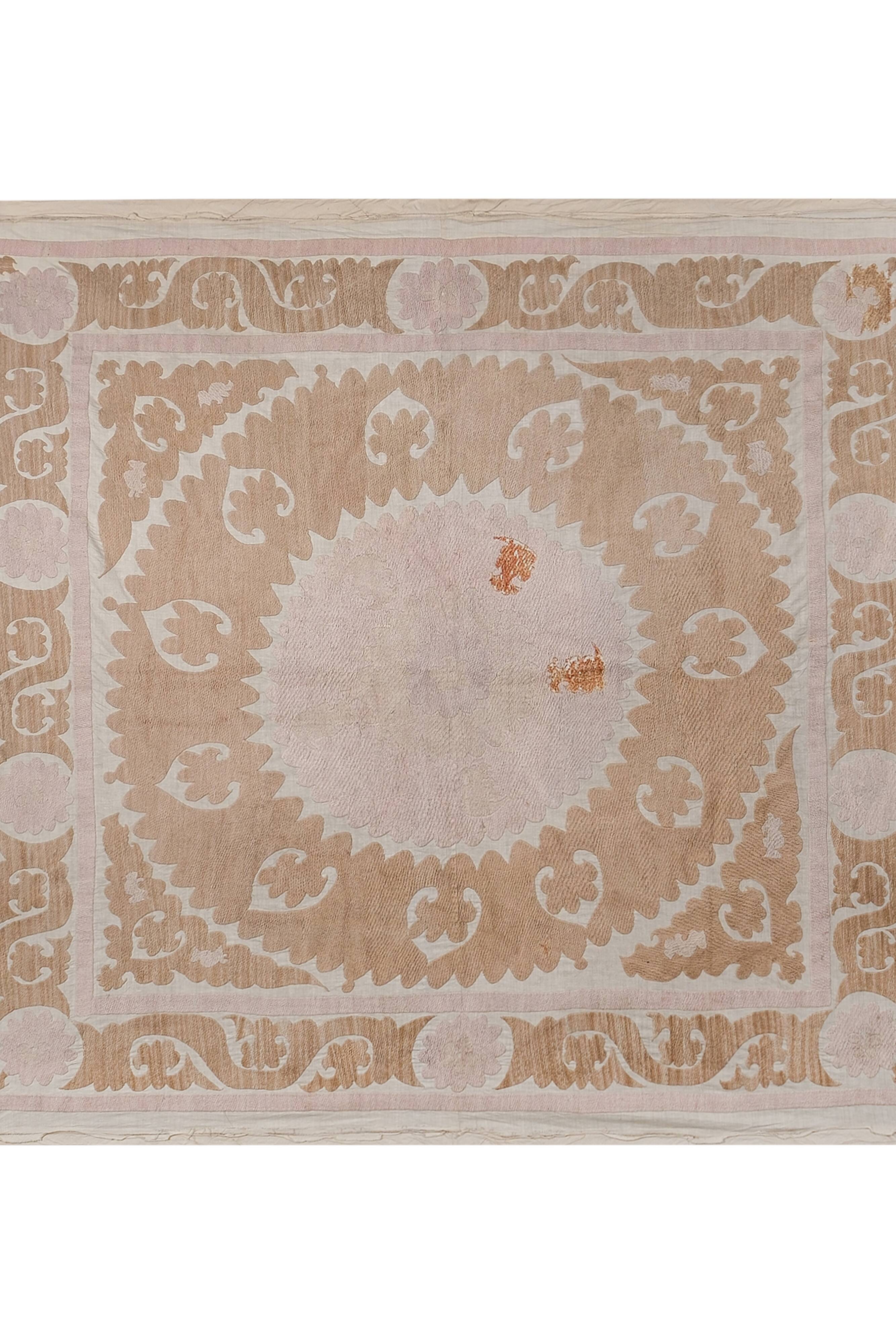 Hand knotted rug, vintage turkish rug 148x167 cm