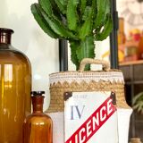 Old enamelled plate license IV