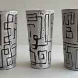 Large goblets for orangeade or small ceramic vases from the 1960s-70s.