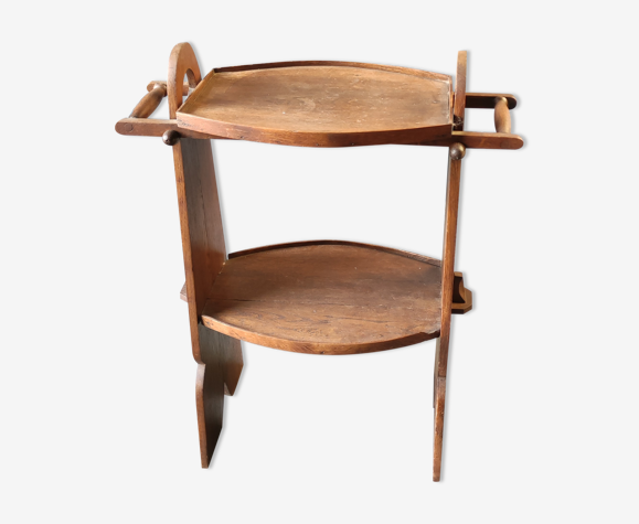 Modernist oak service, removable top