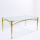 Table basse brutaliste du milieu du siècle