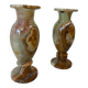 Set of 2 vintage onyx vases / decorative vase