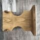 Low rectangular wooden stool