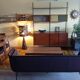 Scandinavian teak String shelf unit