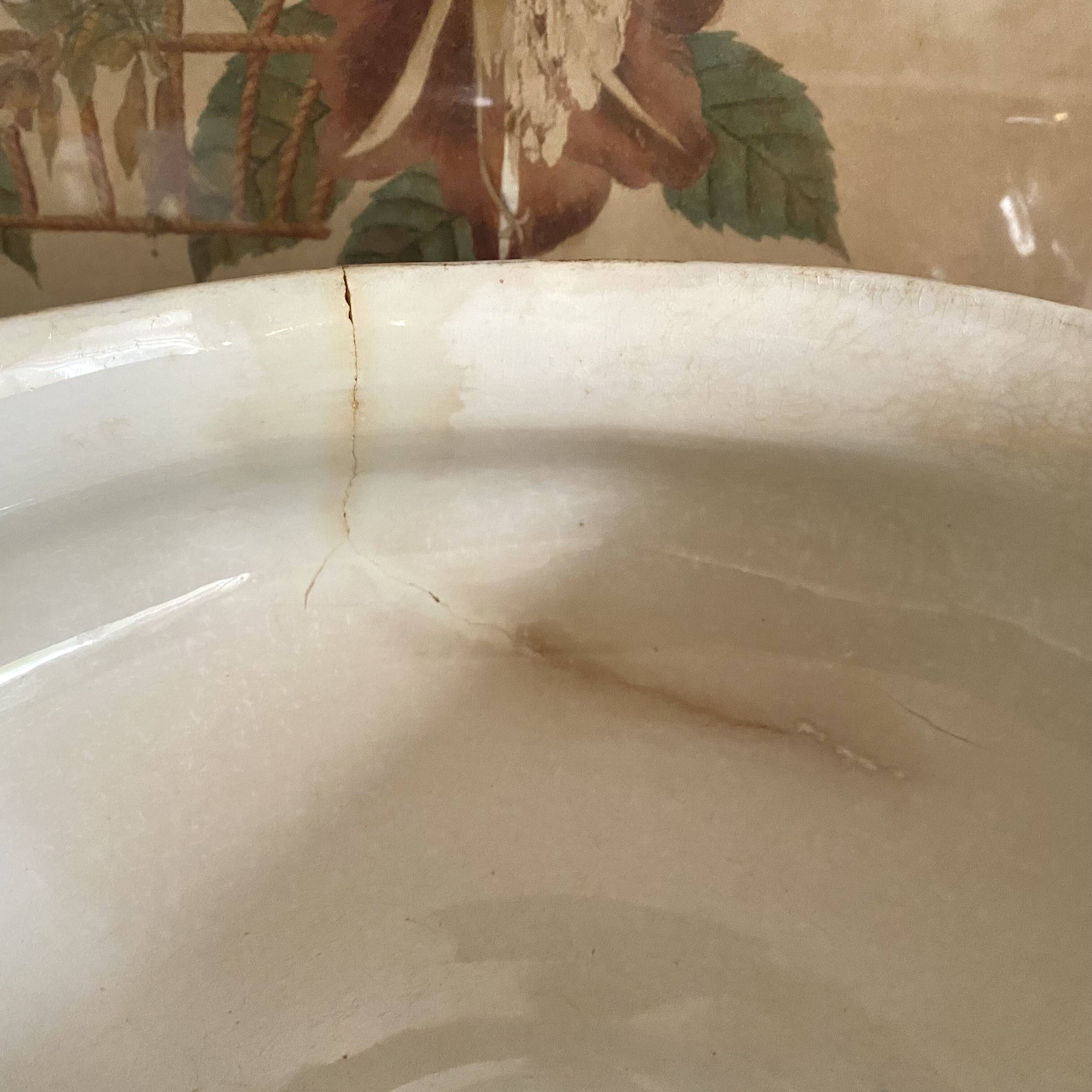 Sarreguemines Iron Earth Soup Tureen Pine Cones