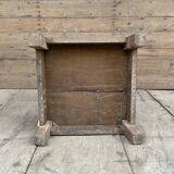 workshop stool in Burmese teak