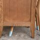 Vintage desk compass feet 1950 and its Baumann chair