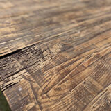 Large antique winemaker's table in solid wood – 230 x 75 x 75 cm