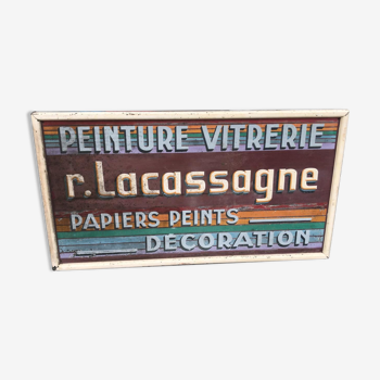 Vintage solid wood sign