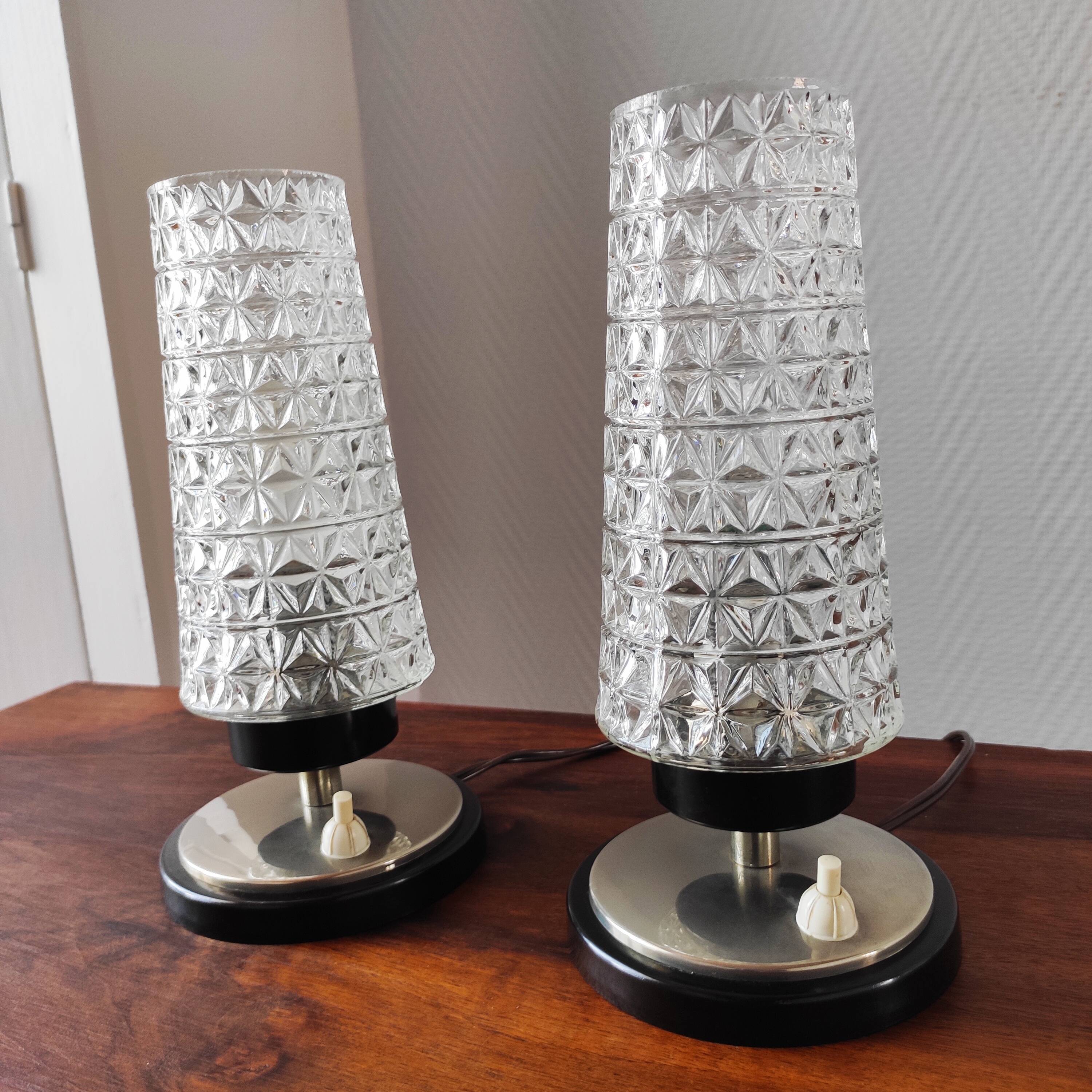 Pair of vintage lamps 1965