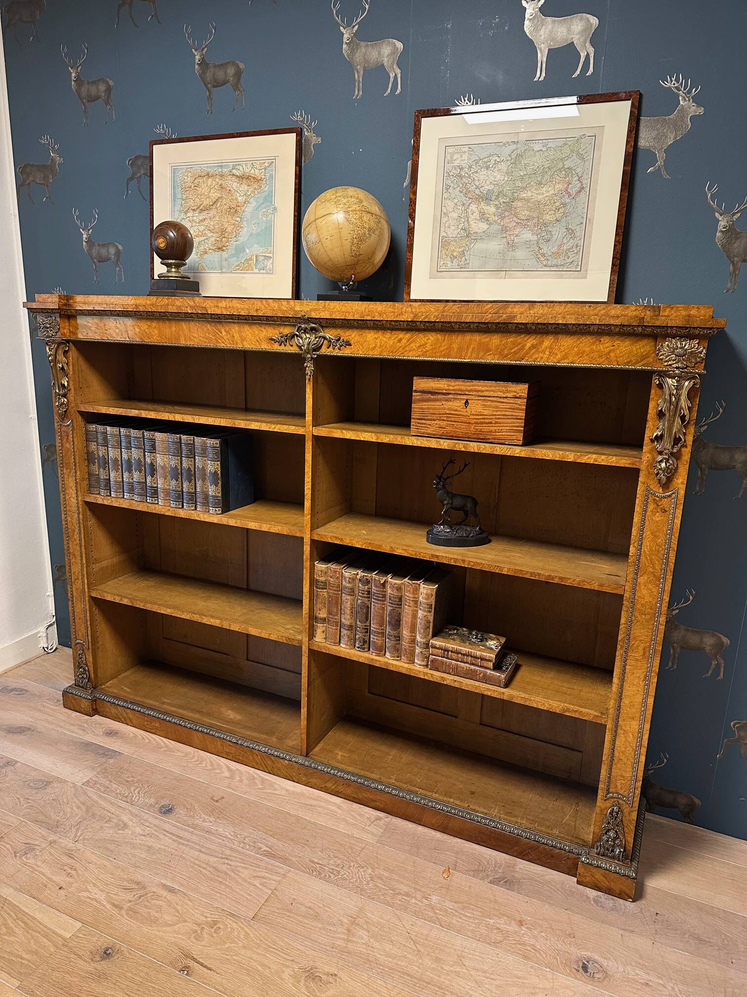 Antique open bookcase