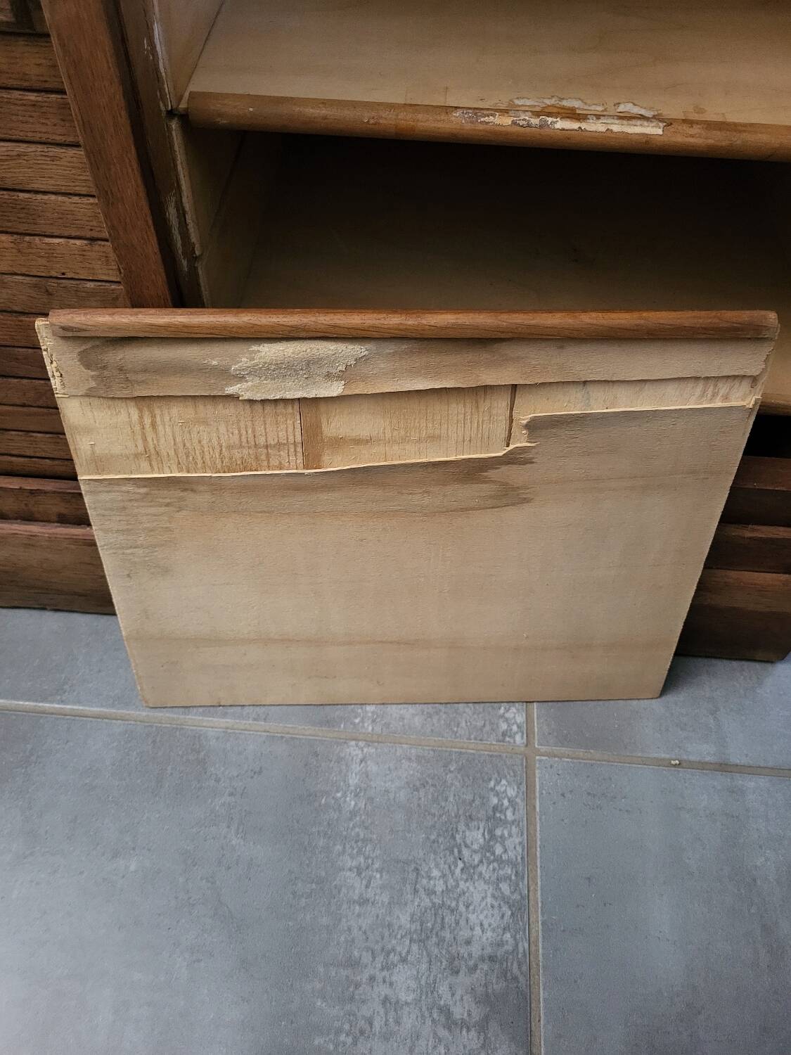 Double Oak Filing Cabinet
