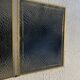 Vintage 1900 triptych mirror, golden barber woman - 27 x 67 cm