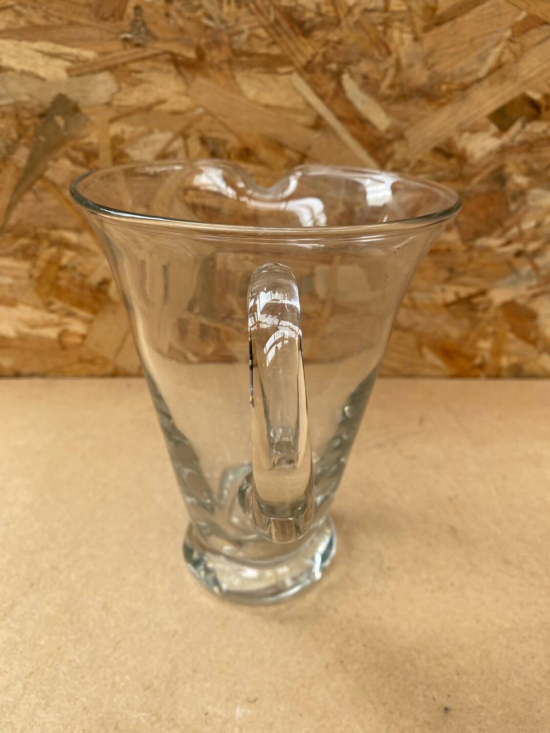 Antique Vintage Clear Blown Glass Pitcher