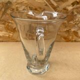 Antique Vintage Clear Blown Glass Pitcher