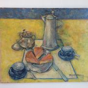 Table oil on canvas 20th century