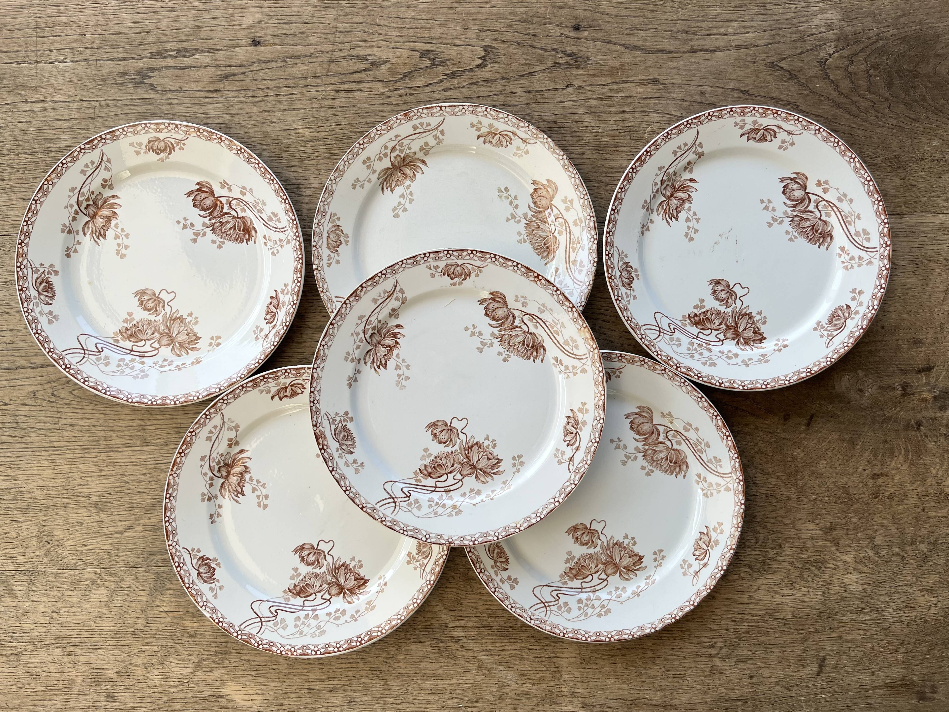 Plates Sarreguemines Royat