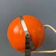 Orange mid-century space age eyeball table lamp