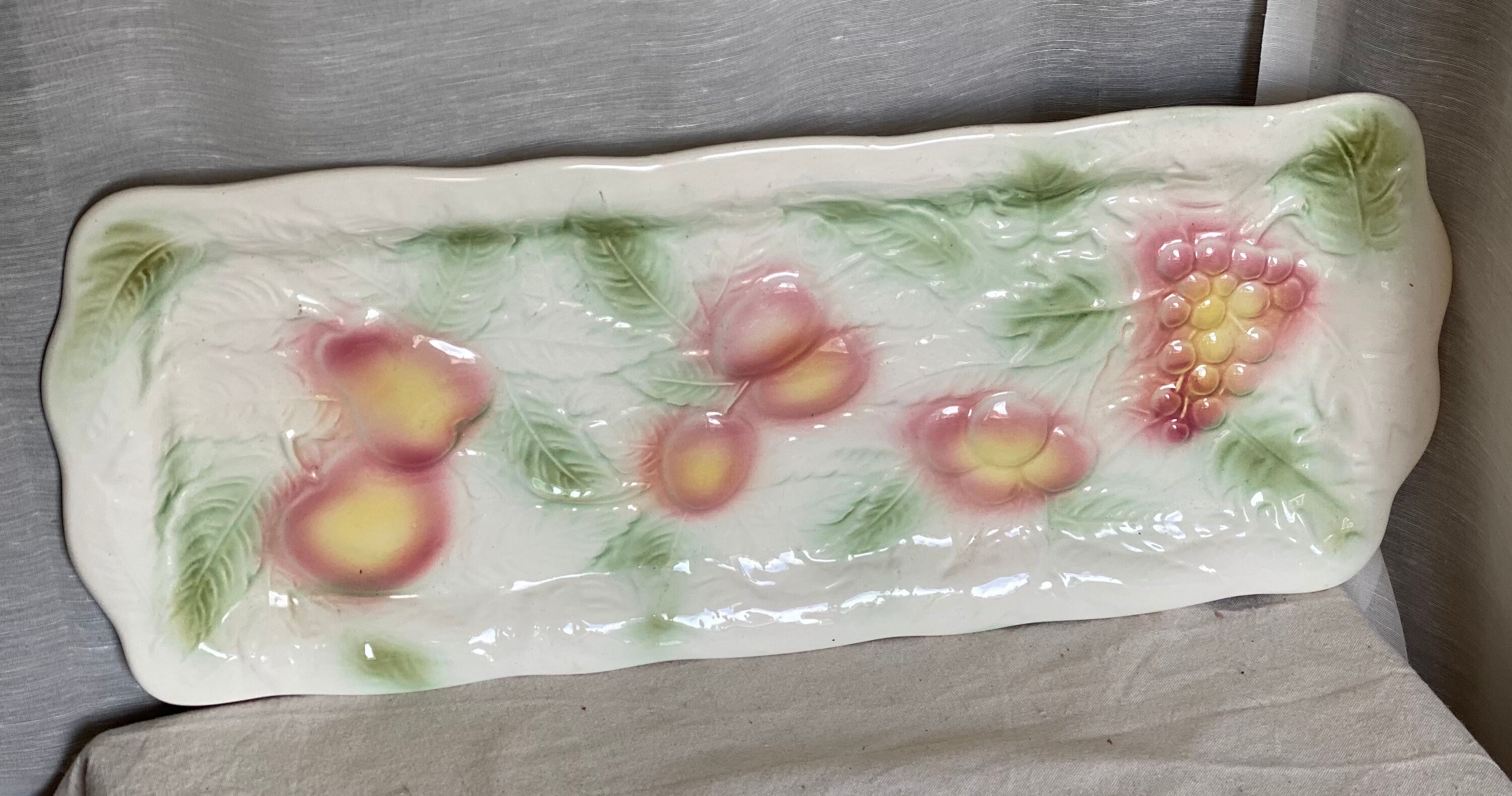 Vintage 1970s fruit cake dish