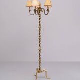 Lampadaire Maison Baguès en laiton années 1960 France