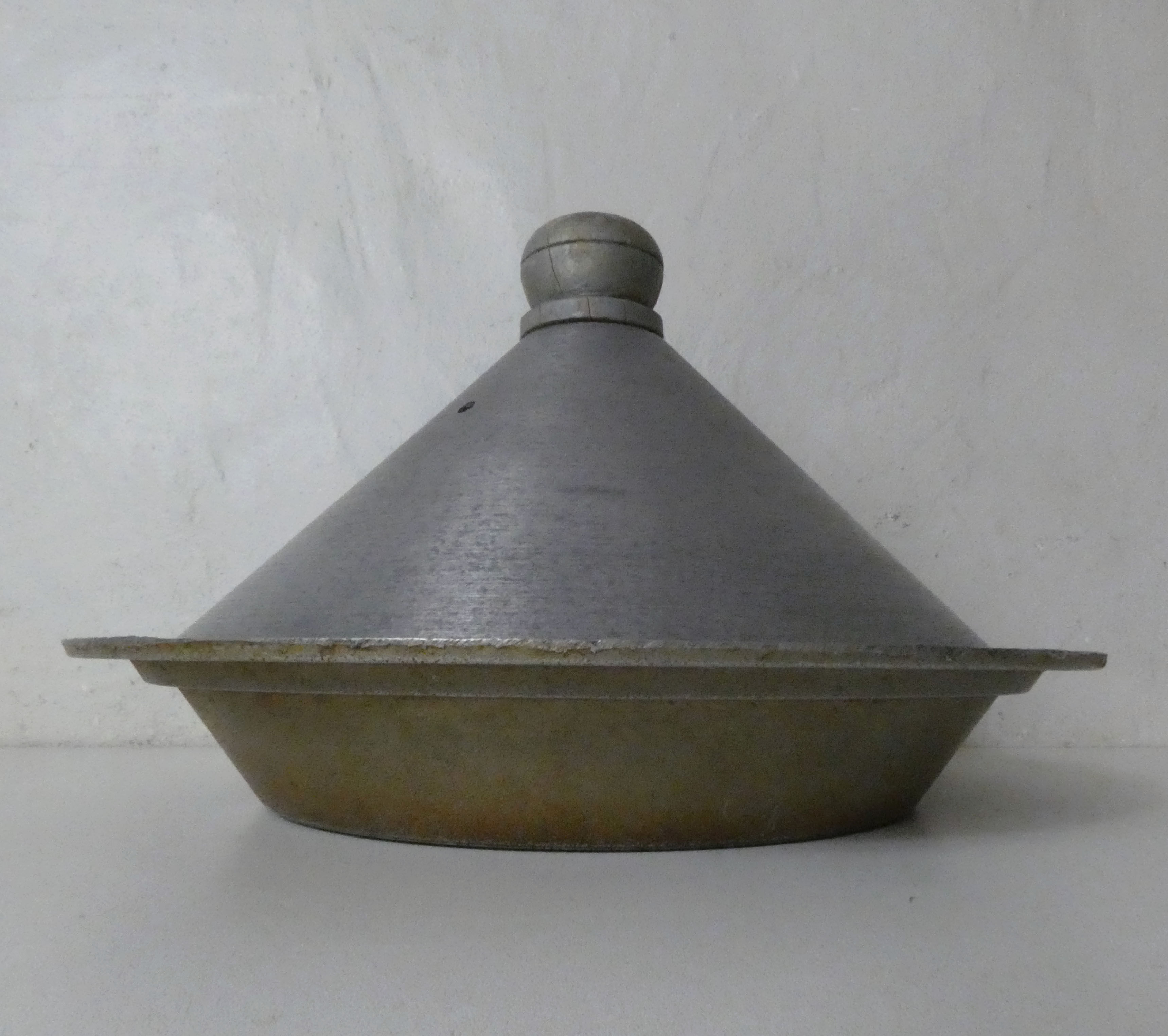 Vintage aluminum cast iron tagine
