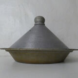 Tajine en fonte d'aluminium vintage