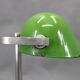 Lampe de table de banquier Art déco en nickel des années 1940, Tchécoslovaquie