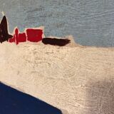 Abstract painting on panel