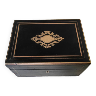 Napoleon III box in blackened wood