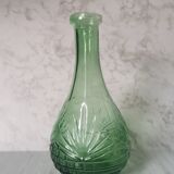 Chiseled glass decanter