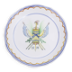 Revolutionary earthenware plate from Nevers