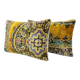 Set of 2 vintage velvet cushion covers 38x61 cm