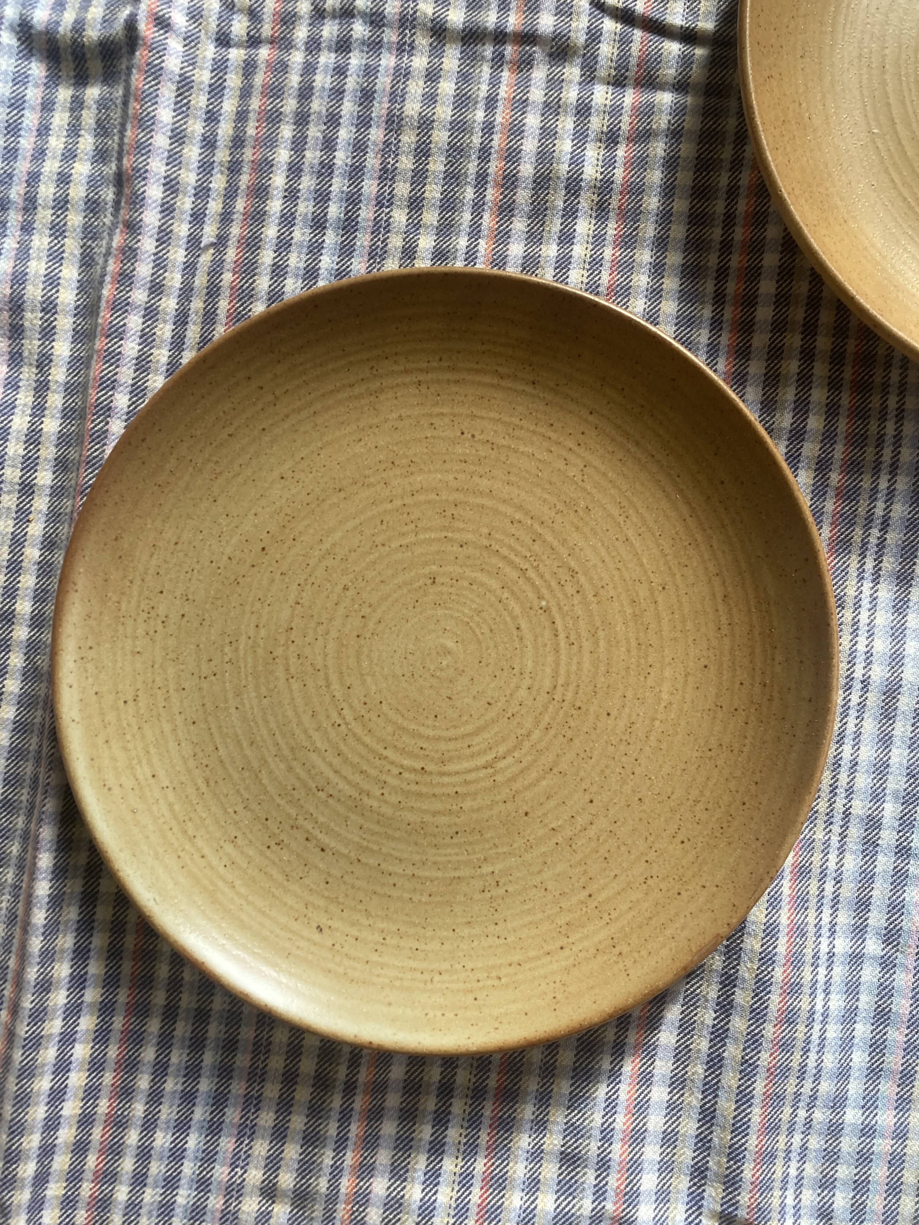 5 stoneware dessert plates from CNP village