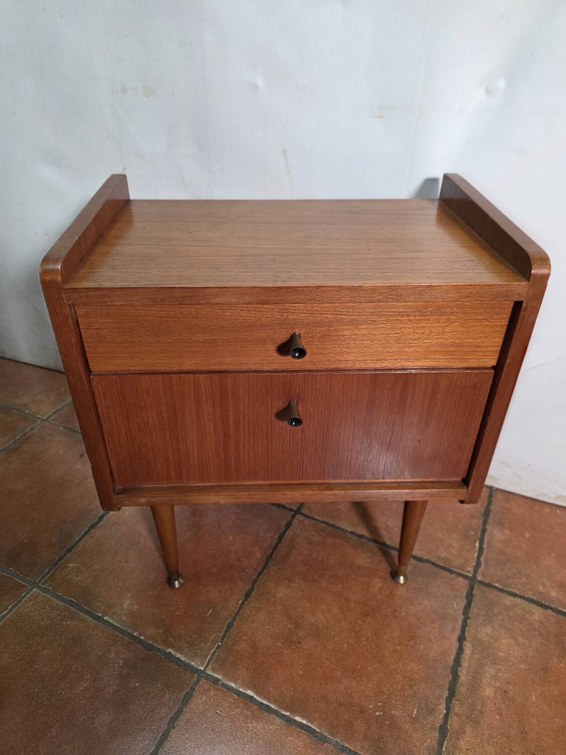 Scandinavian bedside tables by MDK design from the 1960s.