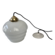 Ancienne suspension art-deco en opaline vintage