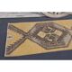 Vintage Turkish Hand-Knotted Wool Cotton Yellow Runner Rug 81x204