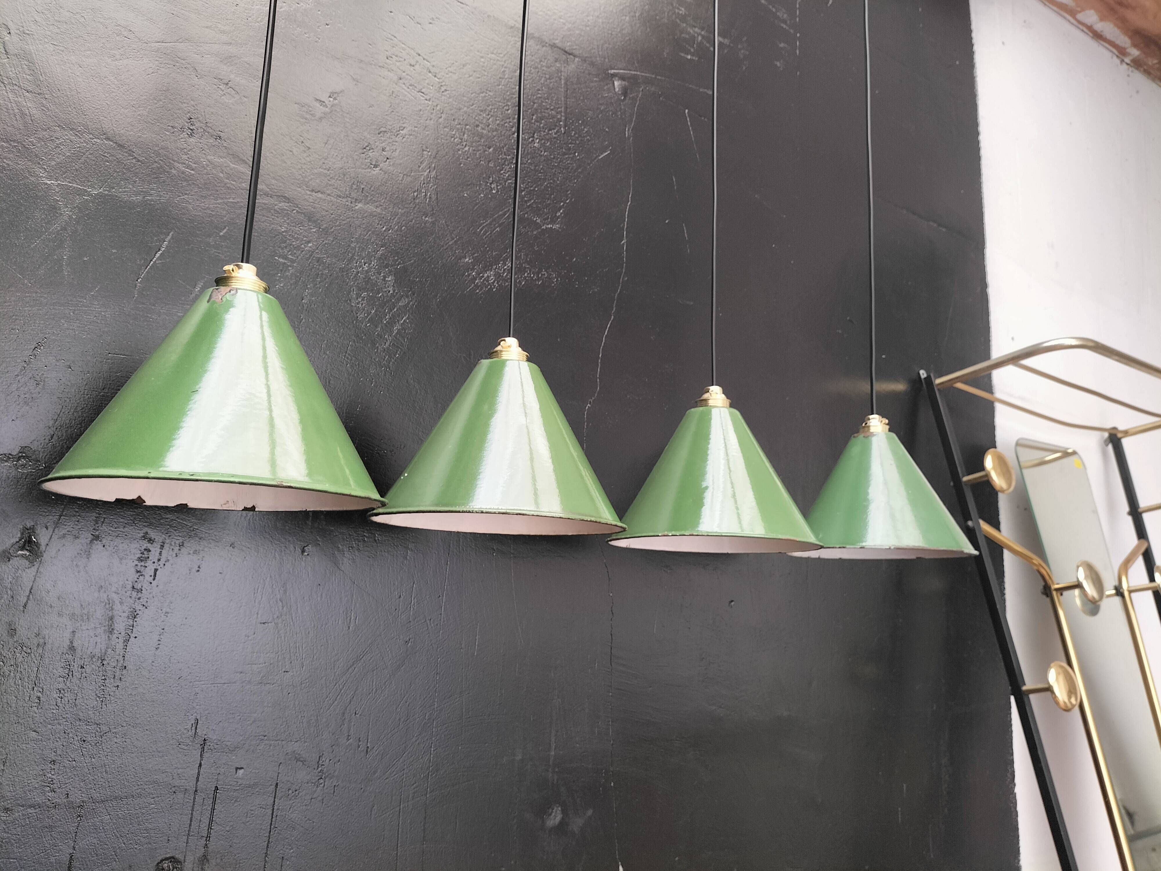 Enamelled sheet metal cone suspensions