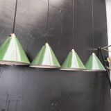 Enamelled sheet metal cone suspensions