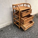 Rattan chest of drawers