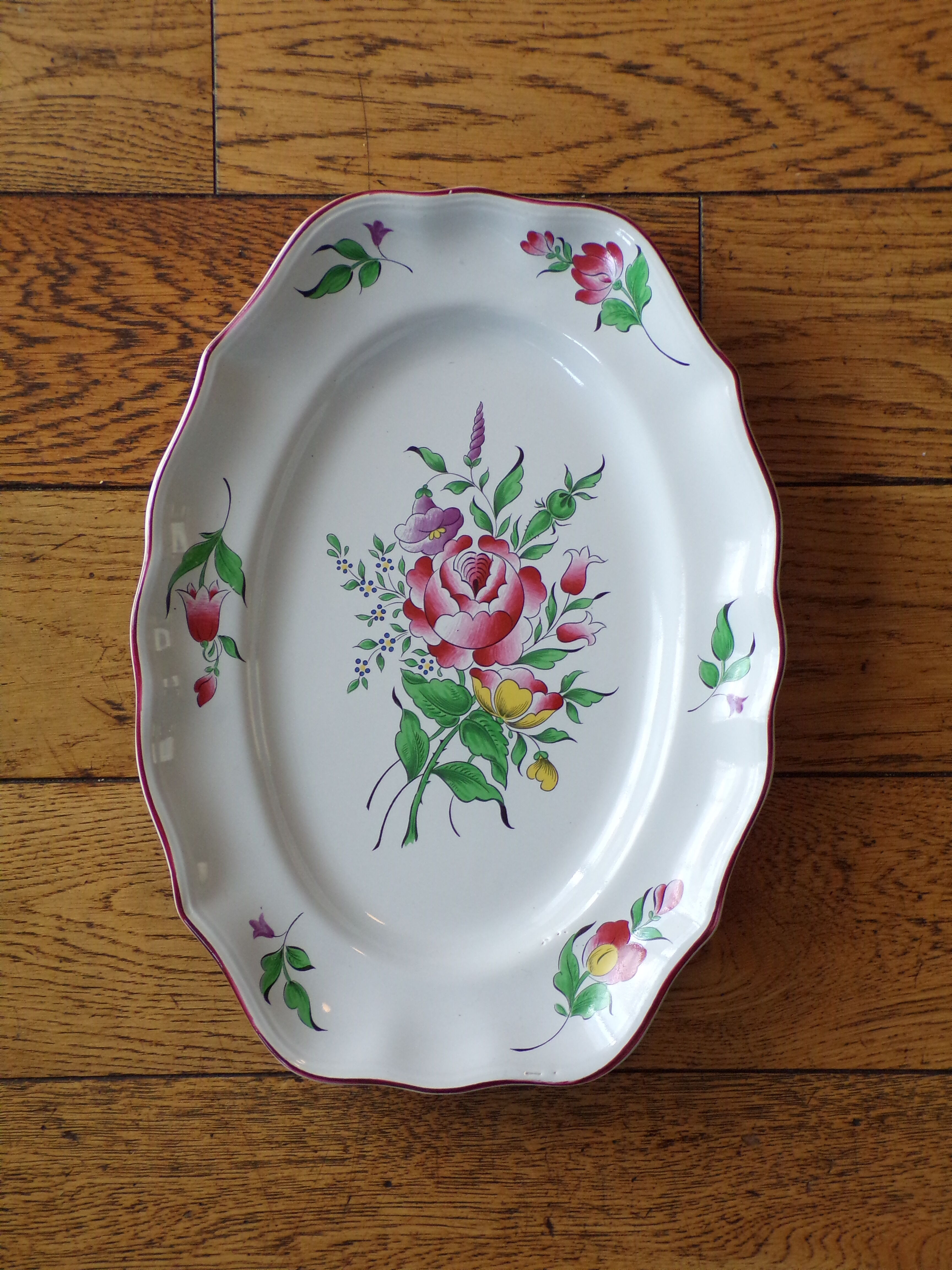 Oval flat Lunéville KG Street lamp 26X36cm