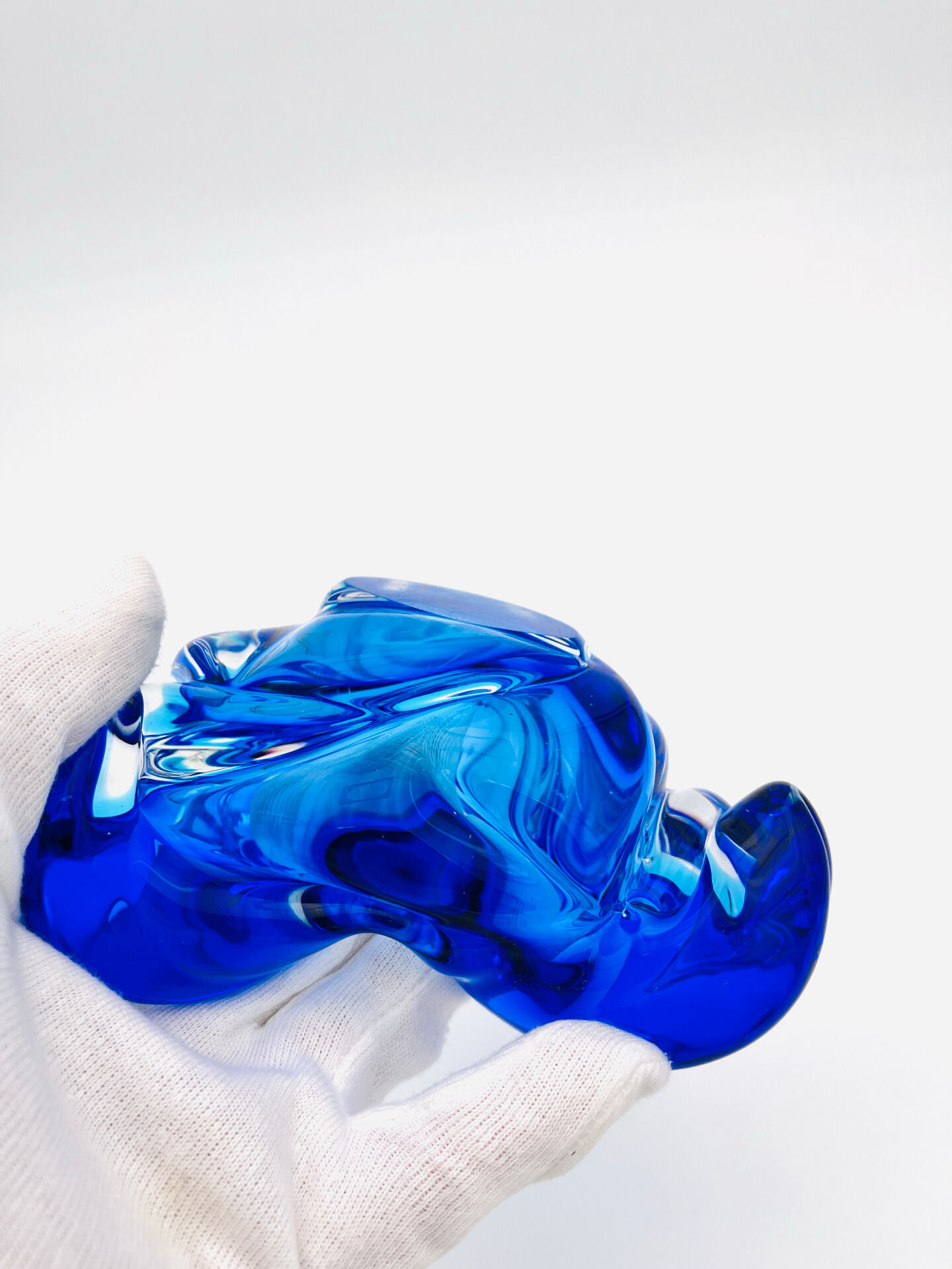 Pocket Bowl Josef Hospodka Sommerso Blue Cobalt Lagoon Vintage 60s 70s A
