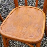 Set of 6 old bistro chairs