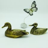 Couple de canards en laiton