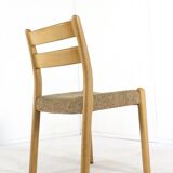 Lot de 6 chaises en chêne EMC Mobler 'Lem' - design danois - chêne